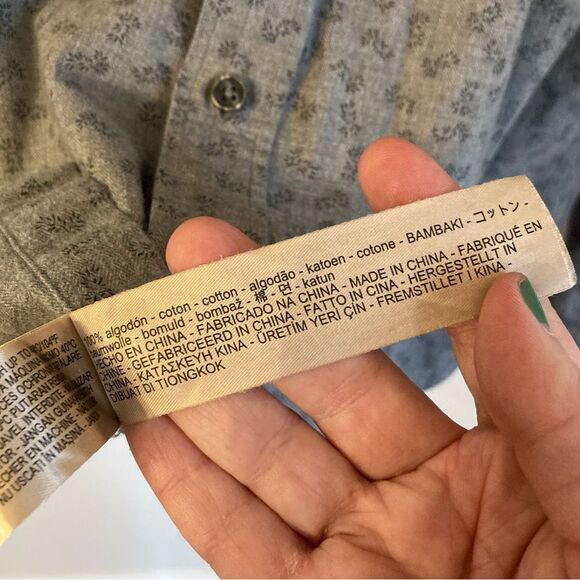 Massimo Dutti Men’s long sleeve gray button down size Medium! EUC! - Picture 7 of 9